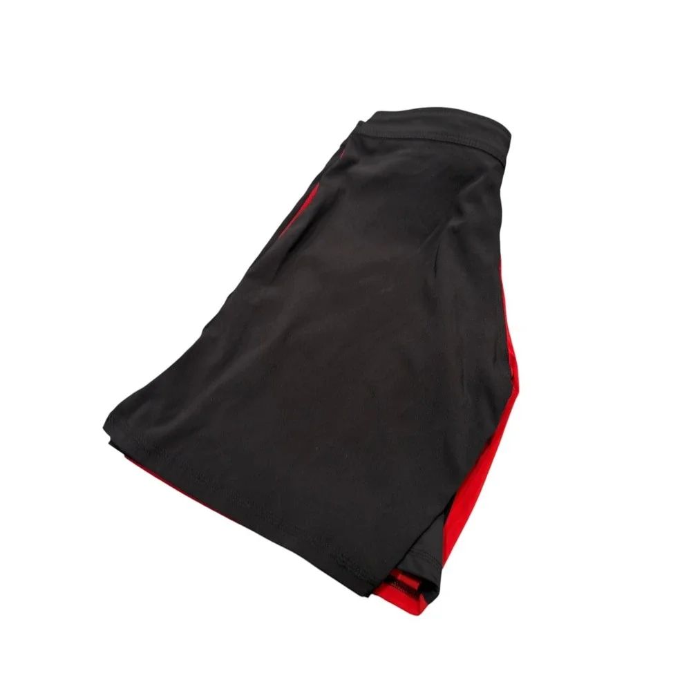 Rogue Fitness Board Shorts Mens 34 Red Black Split Two Tone CrossFit Training